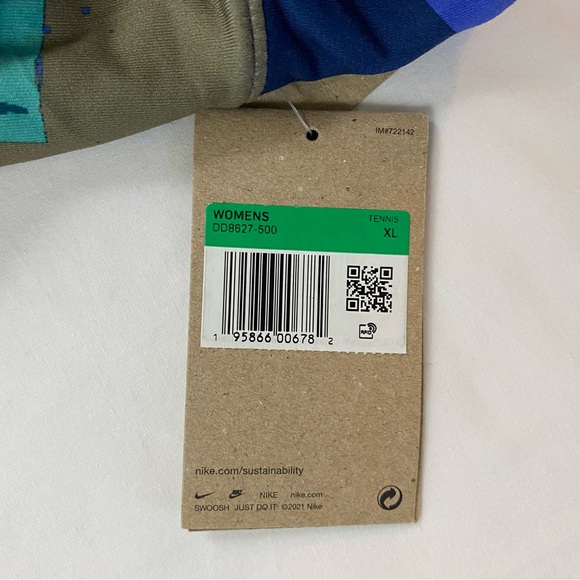 Nike Court Victory Skirt Women Multicoloured patterned skirt shorts skort XL - Picture 8 of 8